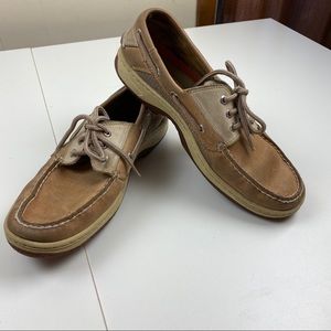Men’s Sperry Top Sider Tan Boat Shoes Sz 9M